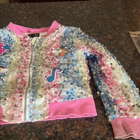 Sequin Unicorn and Music Note Jacket - Picture 2 of 4